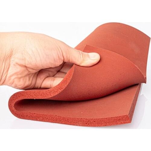 1000X1000X2mm,Silicone Sponge Sheet RED Foam Silikon Sheet Silicone Rubber Foam Sheet Heat press Transfer