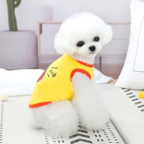 Pet Vest Fruit Printing Comfortable Two-legged Small Dog Vest for Spring Summer летняя одежда для собак