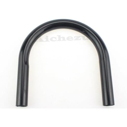ACZ Motorcycle 1pc 210mm Black Cafe Racer Upswept Kick Up Rear Seat Frame Hoop Loop Bobber Chopper Tracker End 1" 25mm