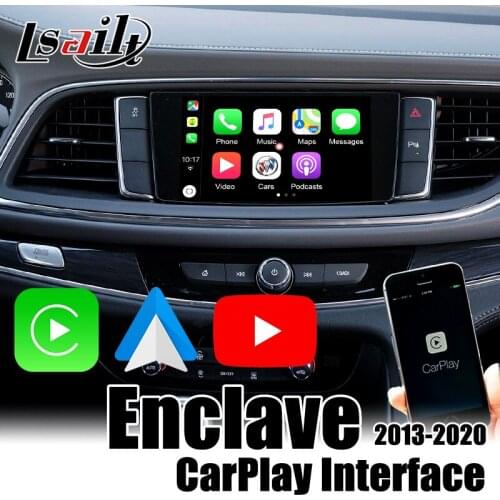 Wireless Apple CarPlay & Android Auto Interface for Enclave 2013-2019 with youtube , video input for adding cameras by Lsailt
