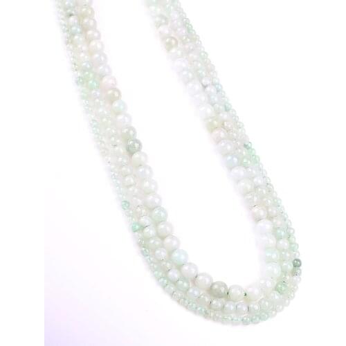 Natural Semi-precious Stone Round Beads Strand Natural Jade Jewelry Beads Small Size 2mm 3mm DIY Jewelry For Making Necklace