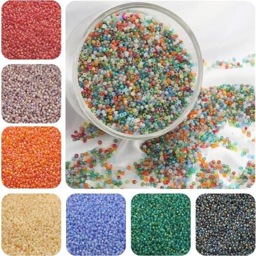 2000-700Pcs Matte Glass Seed Beads Czech Charm Spacer Glass Beads For Jewelry Making Kits DIY Handmade Supplies Accessories