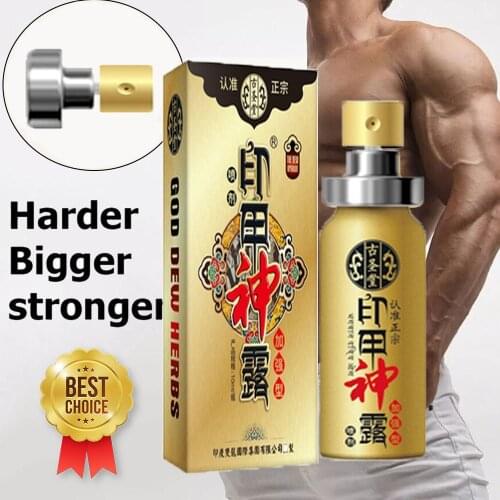 India Strong Man Essential Oil Penile Enlargement Erection Delay Spray Lasting 60 Minutes Enhancers Aphrodisiac Lubricant