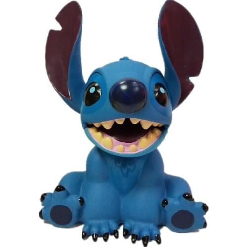 18cm Disney Lilo & Stitch Anime Movie Figure Stitch PVC Collecion Action Figures Piggy Bank Desktop Decor Model Toys Kids Gifts