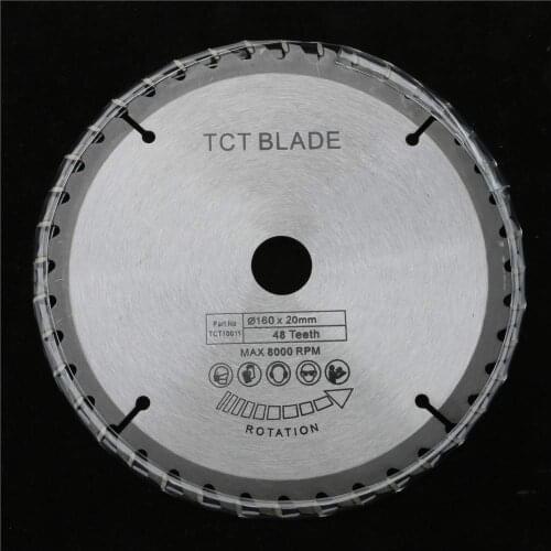 48T 160mm Wood Saw Blade Universal Hard and Soft Multi-function Wood Plunge Circular Saw Blade
