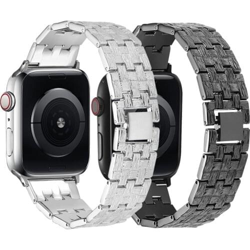 Strap for Apple Watch 6 5 4 SE Band 44mm 40mm Braided Metal Bracelet for iWatch Series 3 2 1 42mm 38mm Wrist Strap Accessories