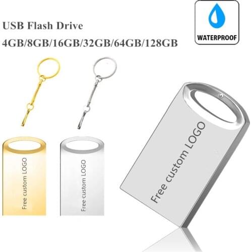 MINI USB flash drive 32GB 16GB 8GB 64GB 128GB 4GB Pen drive Free custom LOGO cle usb 2.0 flash memory stick Pendrive u disk key