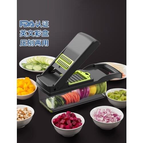 Meizhikou cross border 12 piece multi-functional chopper Dicer potato slicer kitchen supplies