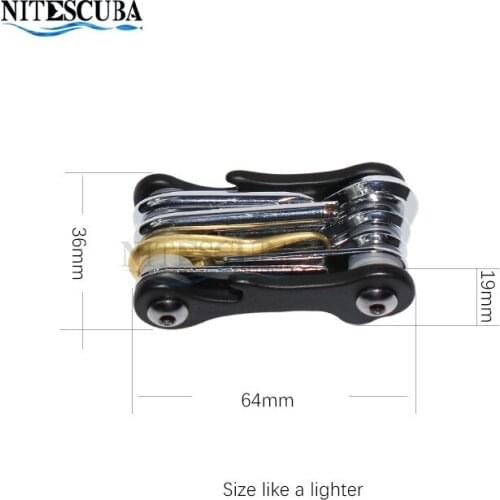 Diving multi-function repair tool is compact and easy to carry, high quality stainless steel utility knife