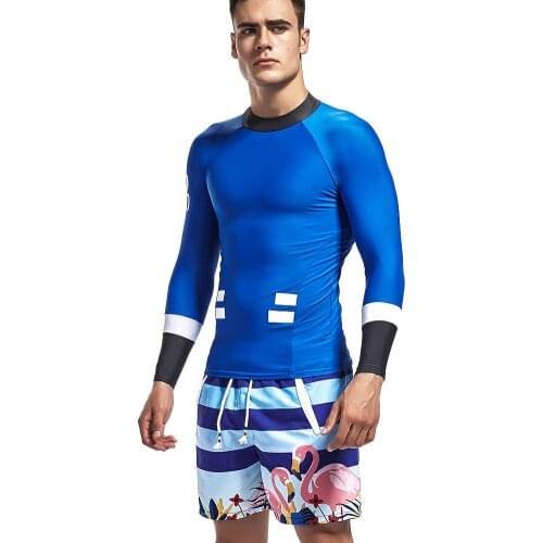 Fanceey 1802 Sunscreen Surfing jacket lycra wetsuit men piece swimsuit Anti-UV Water sports quick dry diving suit for men tops