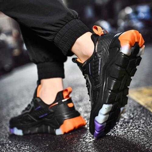 New Chunky Sneaker Running Shoes for Men Breathable Mesh Sports Shoes Walking Shoes Training Run Jogging Shoes Zapatillas Hombre