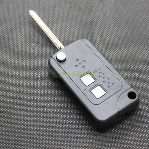PINECONE Key Case for MITSUBISHI SOUEAST GALANT Remote Key 2 Buttons Uncut Blade Remote Blank Key Shell Cover 1 PC