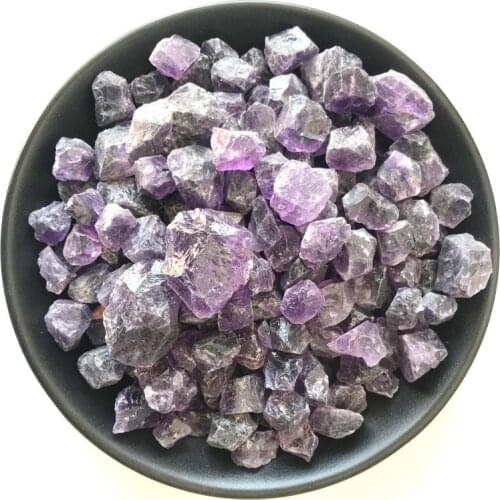 Home Decor Gift 100g Natural Purple Amethyst Point Quartz Crystal Rough Stone Mineral Specimen for Fish Tank Raw stone
