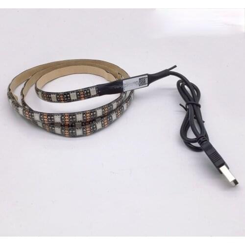 TV Backlight LED Strip Light RGB 5 V USB 5050 DC HDTV Desktop PC Screen Lighting 50CM 1M Wifi Bluetooth-compatible Controller