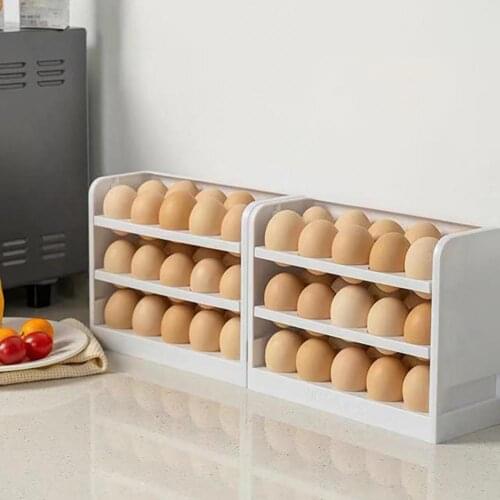 Helpful PS Eggs Holder Food Storage Case Refrigerator Container for Home