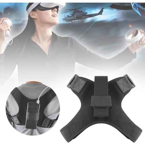 Power Bank Backpack Strap High-efficiency Elastic Rope Adjustable Holder For Oculus Quest1/2 forHTC Vive Virtual Reality Headset