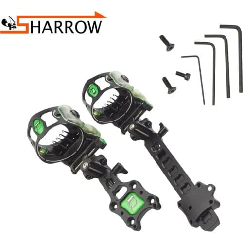 1 Set Archery Micro 5 Pins Bow Sight Aiming Frame Right Hand Aiming Improve Accuracy For Compound Sight Shooting Accessories