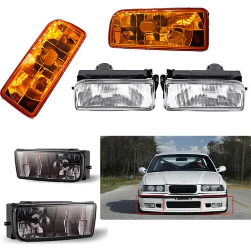 Fog lights headlight for bmw e36 1992-1998 lights front bumper Fog Light headlights Fog Lamps foglights anti-fog