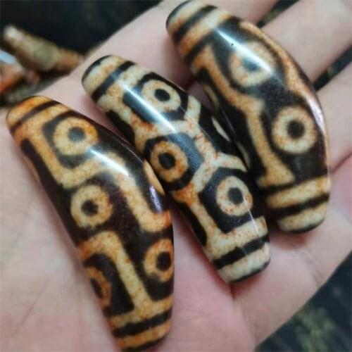Natural Agate Horns Dzi Beads Jewelry Amulet Magic Power Collectible Treasure Great Quality
