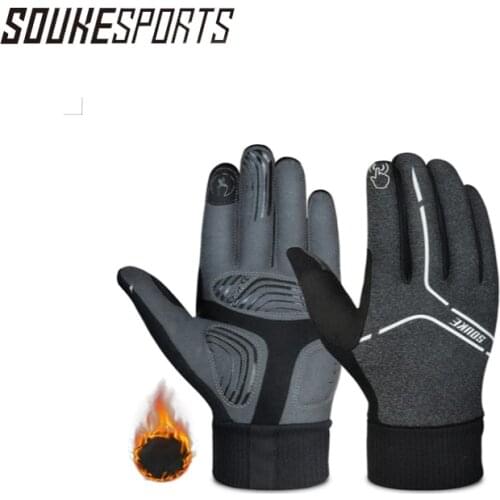 Sports Mens Womens Touch Screen Padded Water Resistant Windproof Running Biking Cycling Glove-ST1902