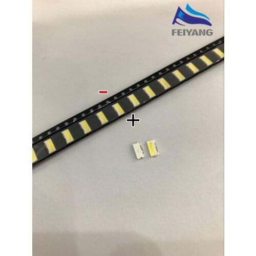 500PCS/Lot lumens 7032 SMD Side Repair LED Beads Cold White 1W 350mA 9V For TV/LCD Backlight For Samsung