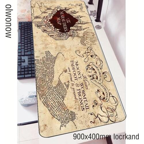 Wizarding World Map mouse pads High-end 900x400mm pad mouse notbook computer mousepad hot sales gaming padmouse gamer mouse mat
