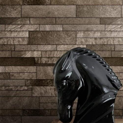 Wellyu 3D imitation horsehair leather PVC wallpaper personality leather fur hotel living room TV background wallpaper
