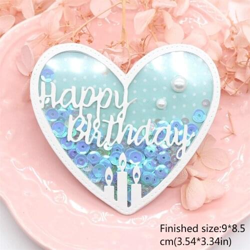 YPP CRAFT Happy Birthday Metal Cutting Dies for Scrapbooking/photo album Decorative Embossing Paper Card