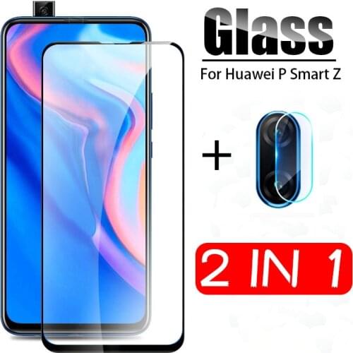 2 in 1 protective Glass For huawei p smart Z tempered Glass for hauwei p smart 2019 psmartZ STK-LX1 camera lens protector Film