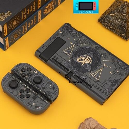 For NintendoSwitch Case Limited Edition Protective Shell Mysterious Egypt Pharaoh Hard Cover for Nintendo Switch Console Access
