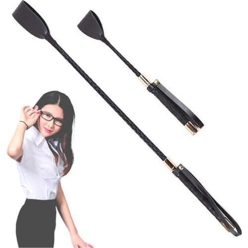 Erotic Teaching Whip Sex Spanking PU Leather Paddle Threaded Horse Whip Adult Products Flirting slave BDSM Bondage Sex Toys