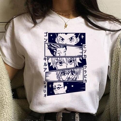 Womens T-shirts Hunter X Hunter T Shirt Harajuku Anime Oversized Top Female T-shirt Casual Short Sleeve Women Summer Clothes