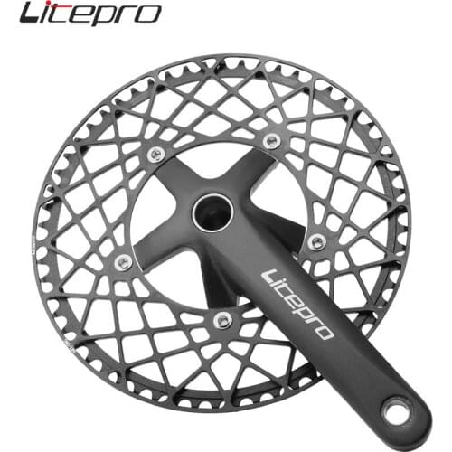 Litepro Folding Bike 53t/56t/58t CNC Single Chainring 130mm BCD Chain Ring Bicycle Chainwheel Bicyle Crankset Tooth Parst