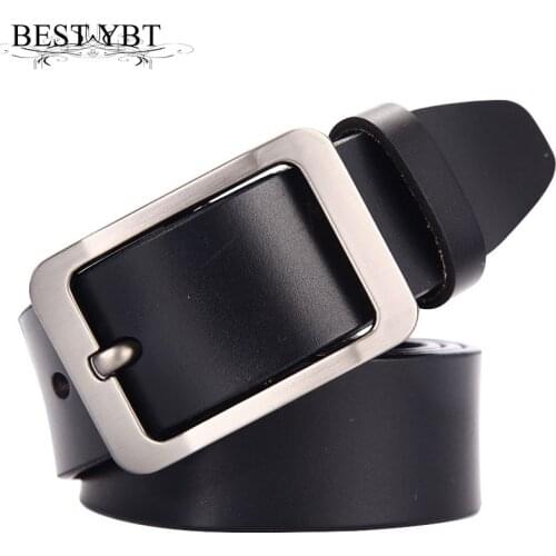 Best YBT Mens belt leather belt Men male Imitation leather strap luxury pin buckle casual mens belt Cummerbunds ceinture homme