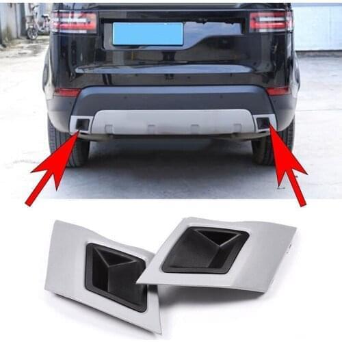 2pcs Car ABS Tail Exhaust Cover Trim For Land Rover Discovery 5 LR5 L462 HSE