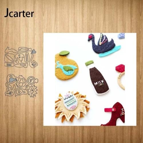 2020 New Arrival High Heels Bird Nest Milk bottle Metal Cutting Dies Embossing Scrapbooking Stencil Craft Cut Dies DIY Card Hand