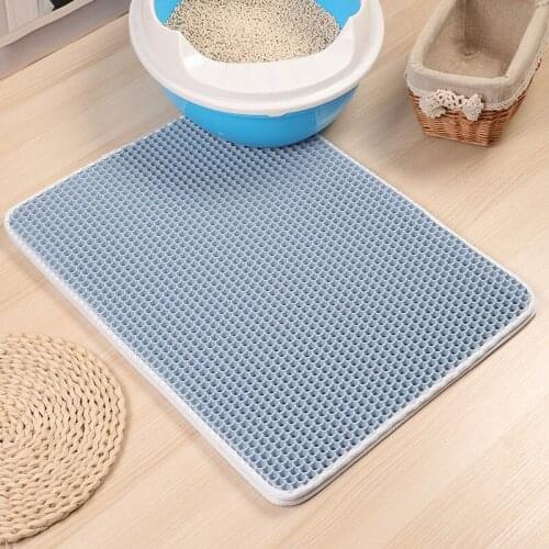 Pet Cat Litter Mat Double Layer Litter Cat Bed Pads Trapping Pets Litter Box Mat Pet Product Bed For Cats House Clean mat