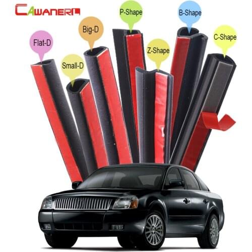 Cawanerl Car Seal Strip Kit Rubber Weatherstrip Sealing Seal Trim Noise Control For Mercury Montego Mystique Sable Tracer