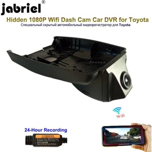 Jabriel 1080P Dash cam Car Dvr Car Camera 24 Hour Video recorder rear camera for Toyota Chr 2018 2019 2017 Camry yaris corolla