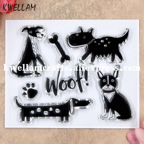 Woof Scrapbook DIY photo cards rubber stamp clear stamp transparent stamp 10x7.5cm KW8091121