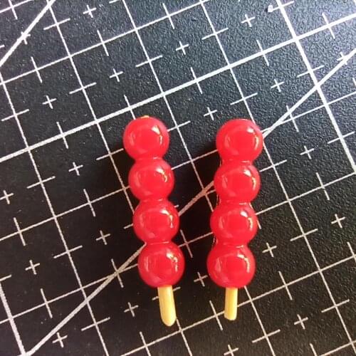 1pcs/lot resin flat back Sugar-coated haws 21mm Cabochons Scrapbooking Hair Bow Center DIY Christmas decration