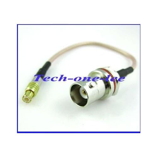 10pcs/lot Extension Pigtail Cable RG316 15cm MCX male to BNC female bulkhead O-ring connector pigtail cable free shipping