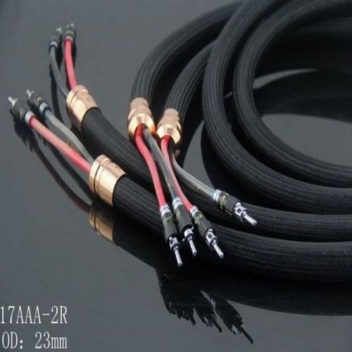 17AAA audiophile grade speaker wire speaker cable audio cable 2.5m/8ft