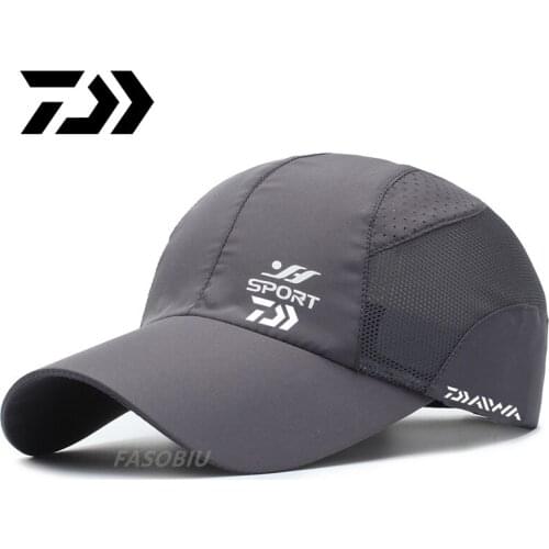 2021 DAIWA Fishing Sun Hat Summer New Outdoor Sports Quick-drying Mesh Baseball Cap Riding Leisure Windproof Sun Hat