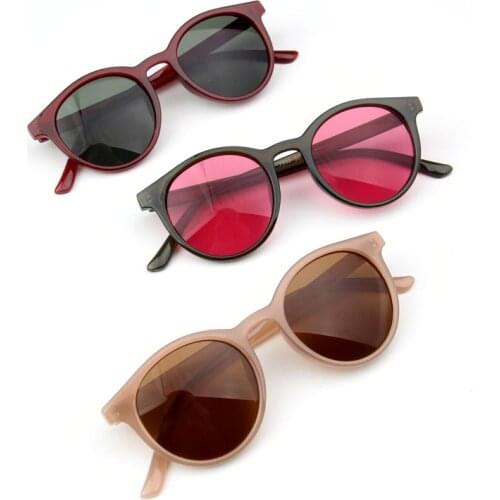 2020 NEW arrived Vintage Round Cute kids sunglasses UV400 for Boy girls Lovely baby Sun glasses Children Oculos de sol n398