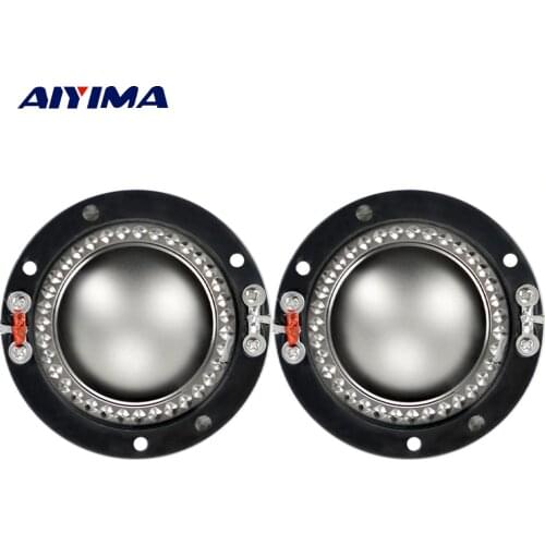 AIYIMA 2Pcs Audio Speakers 34.4/44.4mm Treble Voice Coil Titanium Film DIY For Tweeter Driver Speaker Repair Parts Accessories