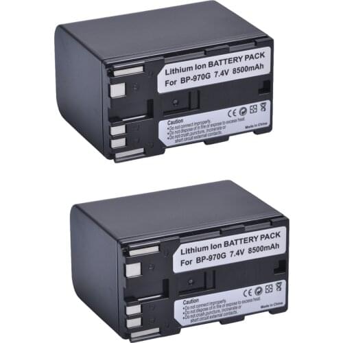 AsperX 2pcs BP-970G BP970G BP 970G Battery for Canon EOS C100 EOS C100 Mark II EOS C300 EOS C300 PL GL2 XF100 Battery