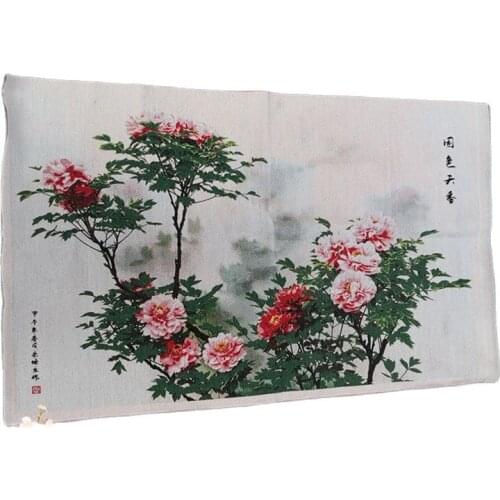 Antique Thangka gold silk brocade silk fabric (national color and natural flavor picture hanging picture)