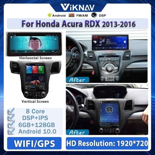 2Din Android Car Radio for Honda Acura RDX 2013-2016 Vertical and Horizontal screen Car stereo multimedia player GPS navigation