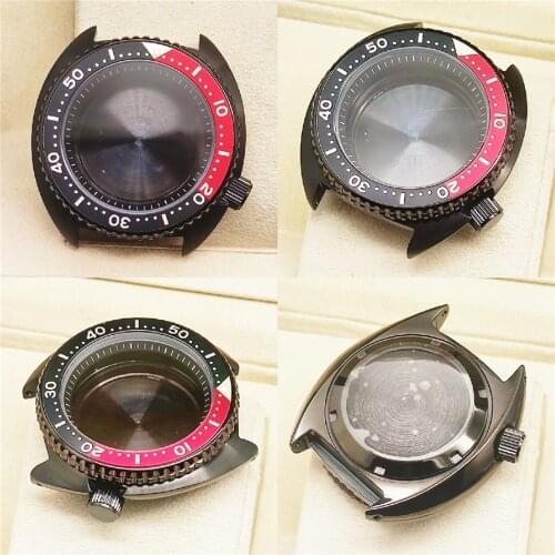 Sapphire watch case Green Luminous Case for watches For NH35 Diving Mechanical Parts